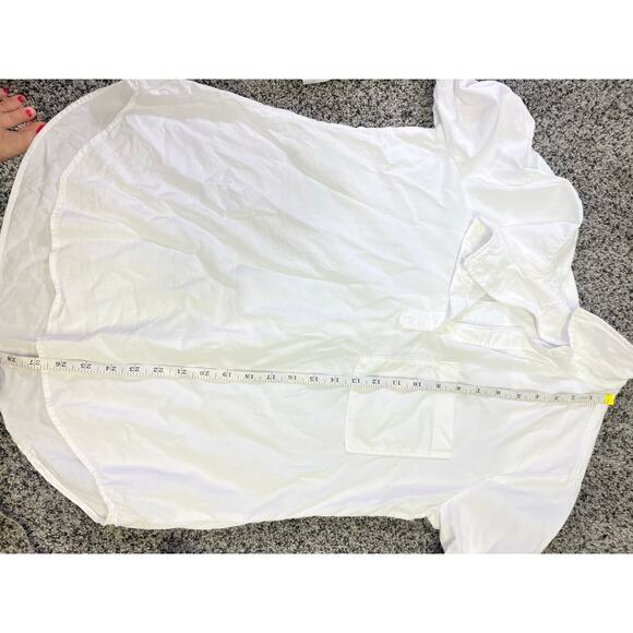 BELLA DAHL Long Sleeve Pullover Tunic In White Women’s M, Elevated Basic Capsule - Picture 8 of 11